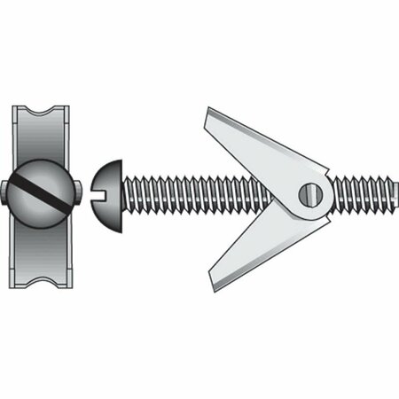 ACEDS 0.25 x 3 in. Round Head Toggle Bolt, 12PK 5335302